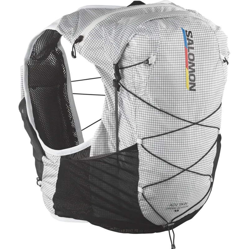 Salomon ADV Skin Cross Season Race Flag Unisex Running Pack in White/Black
